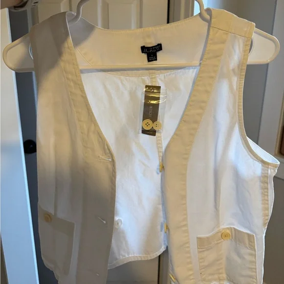 J.Crew Patch Pocket Chino Vest Button - Picture 5 of 5